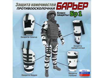 Комплект противоосколочной защиты "Барьер". Класс защиты Бр 1. Цвет: клякса.