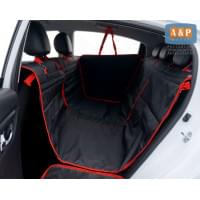 Автогамак Happy Dog Premium (Хэппи Дог Премиум). Цвет: черный с красной окантовкой.