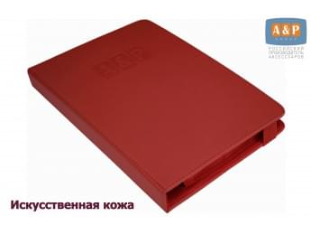 Папка для сервисной книжки и автодокументов "Престиж". Формат А5. Искусственная кожа. Цвет: красный.
